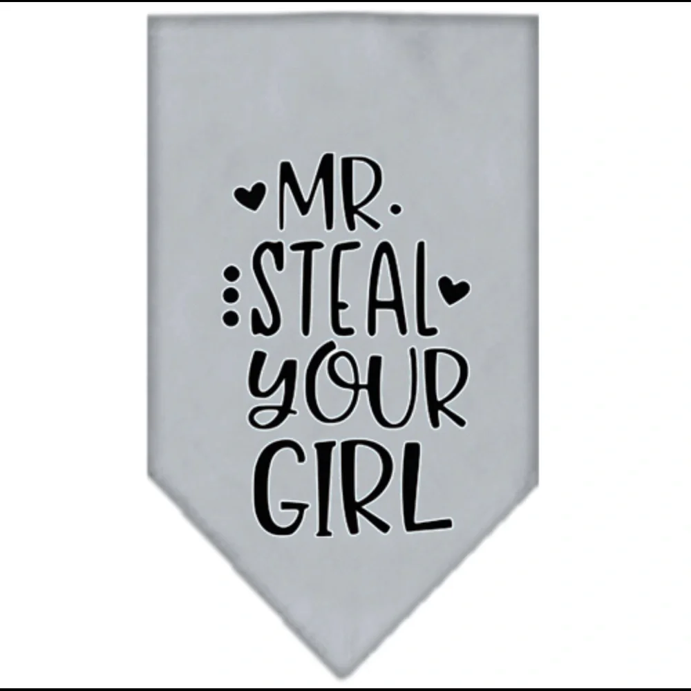 Mr. Steal Your Girl Dog Bandana Small Large